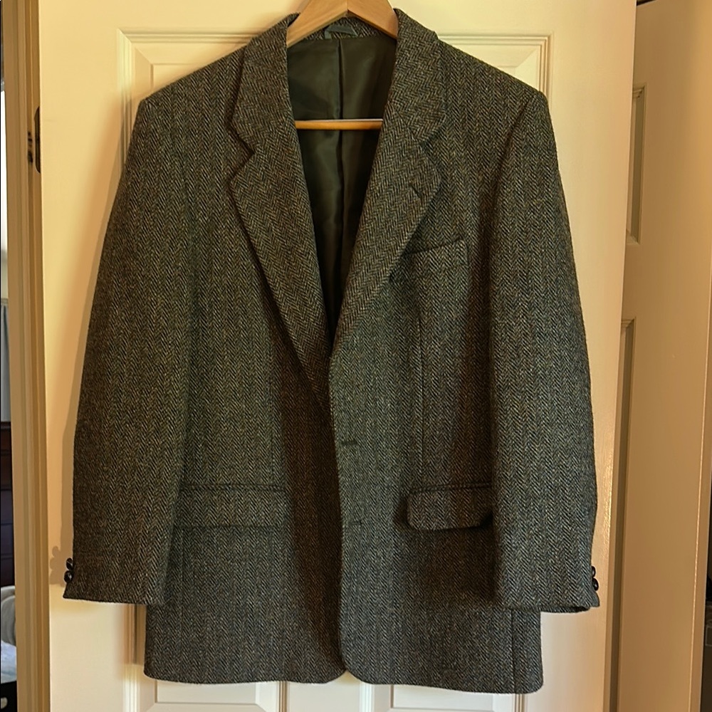 Classic Green Men's Harris Tweed Blazer-41R